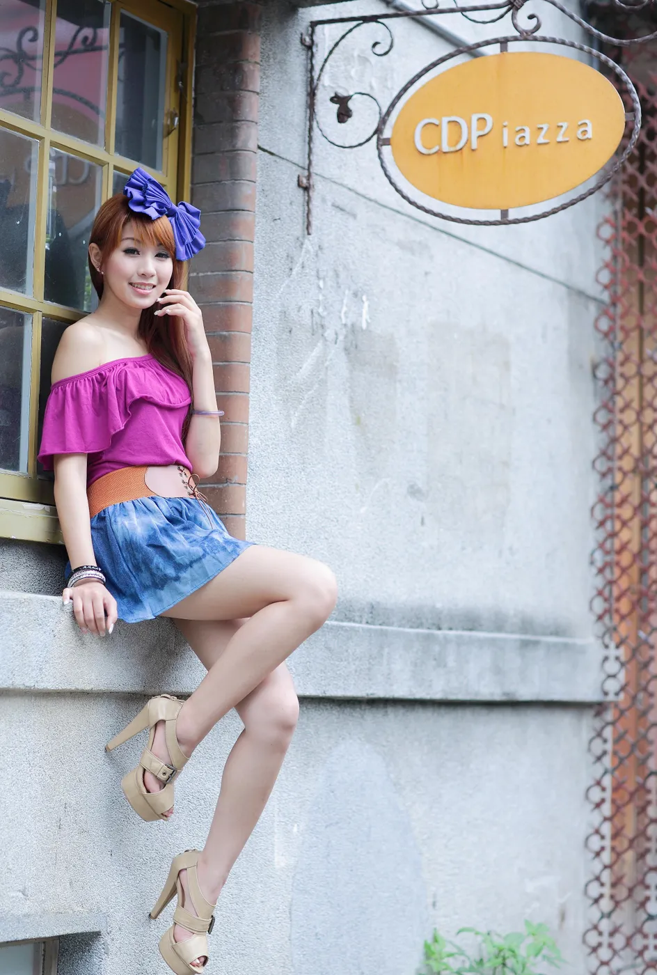 [Mzsock] NO.206 Xiaowen short skirt with cool and beautiful legs street photography#[52P]-37