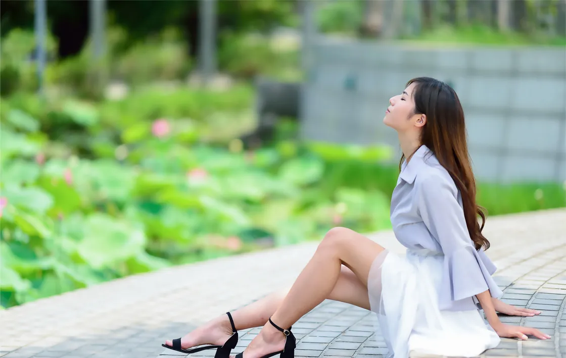 [Mzsock] NO.145 Fang Weizhen’s elegant long skirt with high legs street photography#[105P]-60